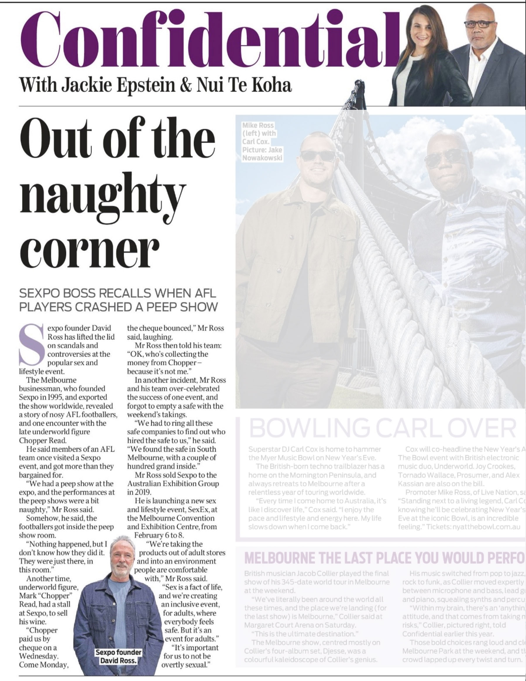 SexEx - Confidential Article SexEx Confidential Article - David Ross 'Out of the naughty corner'