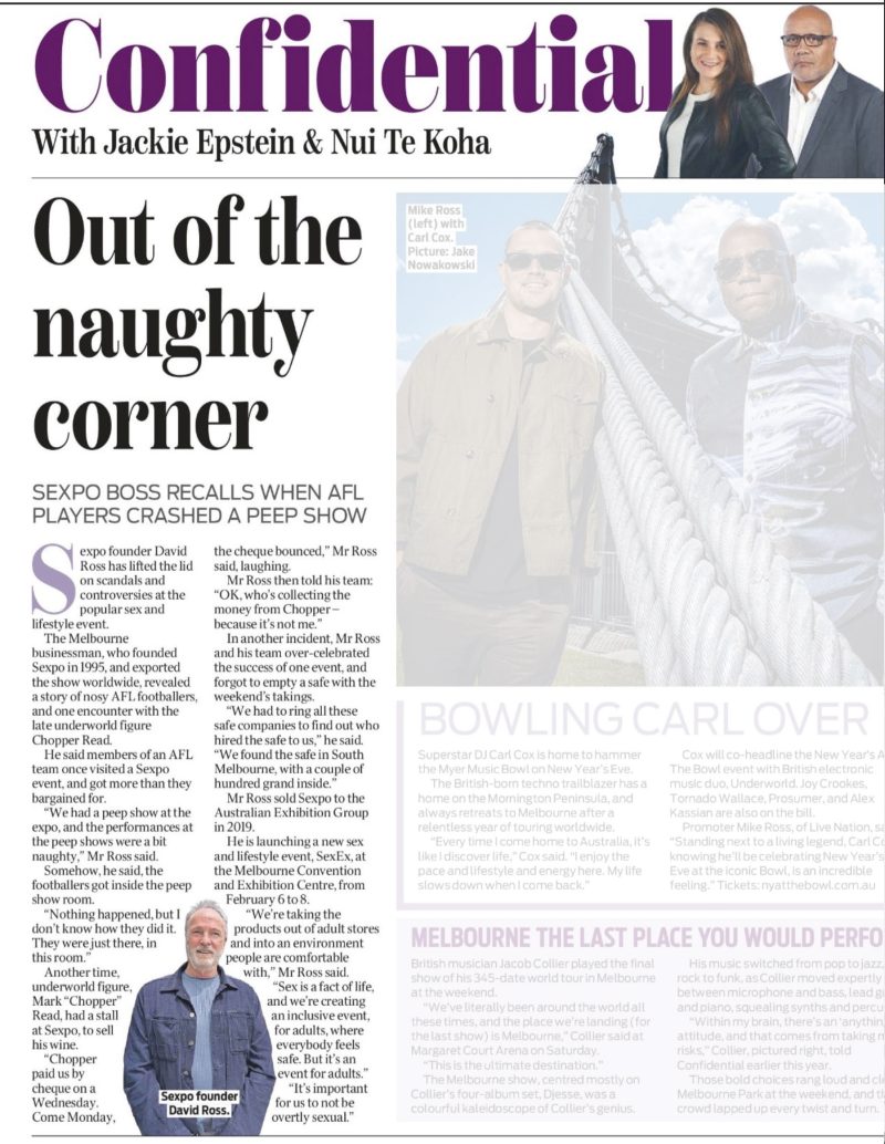 SexEx - Confidential Article SexEx Confidential Article - David Ross 'Out of the naughty corner'